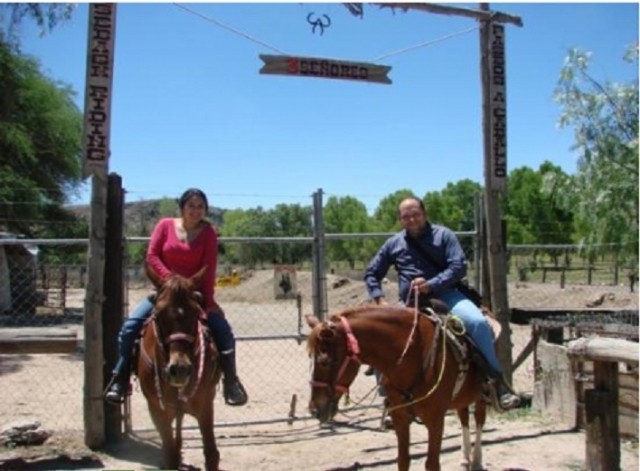 Ruta a caballo en pareja